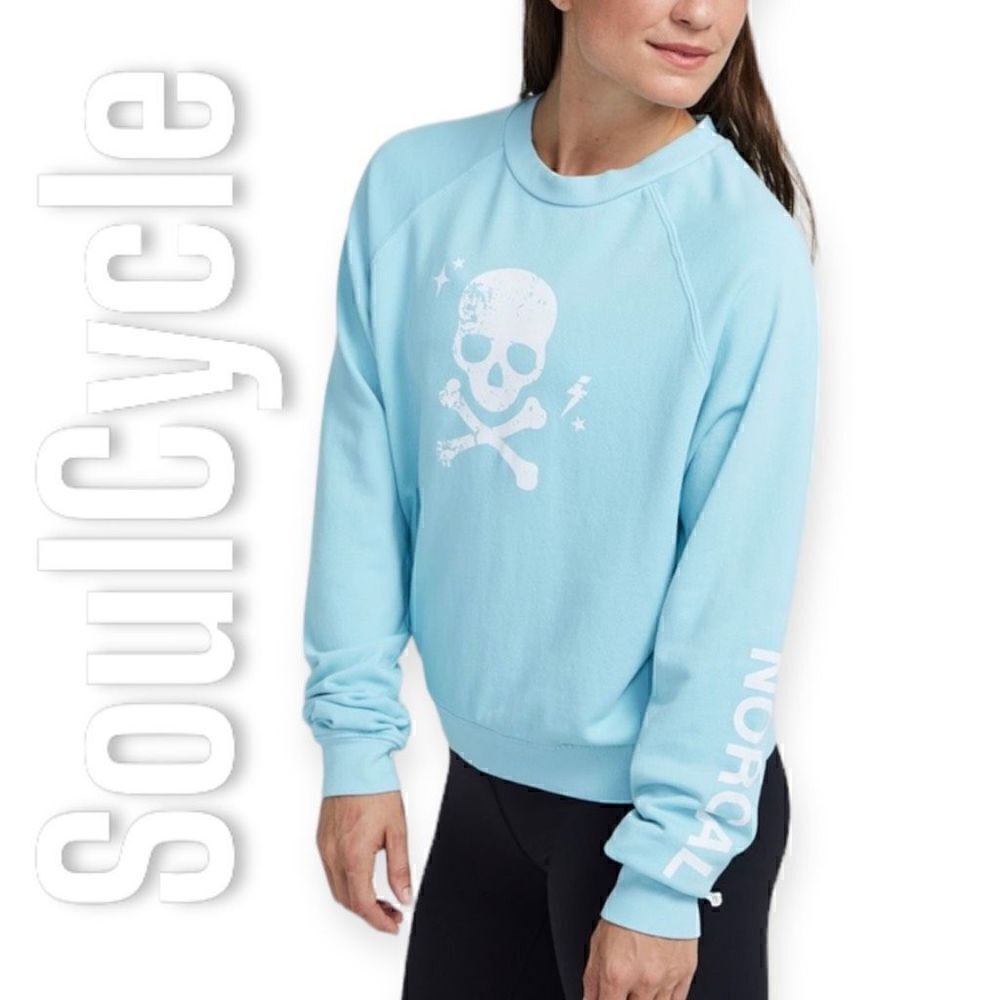 SoulCycle NorCal Crewneck Sweatshirt Sky Blue Northern California Women’s XS